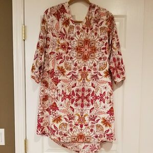 Boho chic hi low floral dress